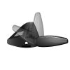 Thule kompletan krovni nosač (par šipki+komplet glava+spojnice) sa crnom aluminijskom šipkom WingBar za fiksne točke (7107/753)