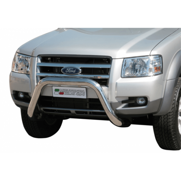 Misutonida Bull Bar Ø76mm inox crni za Ford Ranger 2007-2009 s EU certifikatom