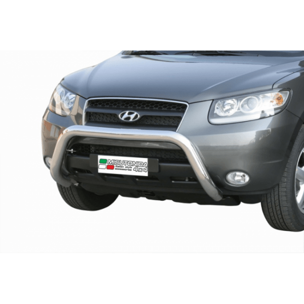 Misutonida Bull Bar Ø76mm inox srebrni za Hyundai Santa Fe 2006-2010 s EU certifikatom