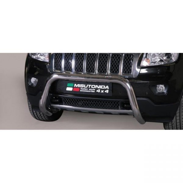 Misutonida Bull Bar Ø76mm inox srebrni za Jeep Grand Cherokee 2011-2014 s EU certifikatom