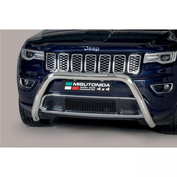 Misutonida Bull Bar Ø76mm inox srebrni za Jeep Grand Cherokee 2015 s EU certifikatom