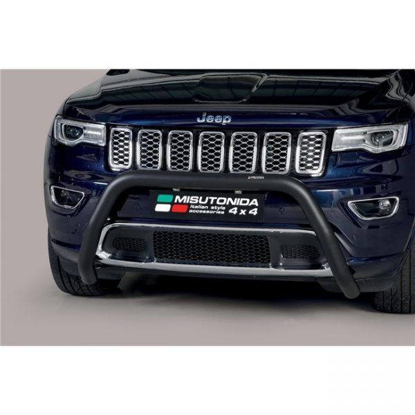 Misutonida Bull Bar Ø76mm inox crni za Jeep Grand Cherokee 2015 s EU certifikatom