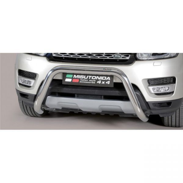 Misutonida Bull Bar Ø76mm inox srebrni za Land Rover Range Rover Sport 2014-2017 s EU certifikatom