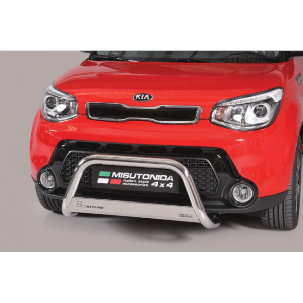 Misutonida Bull Bar Ø63mm inox srebrni za Kia Soul 2014+ s EU certifikatom