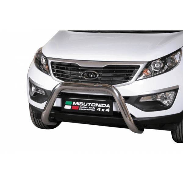 Misutonida Bull Bar Ø76mm inox srebrni za Kia Sportage 2010-2015 s EU certifikatom