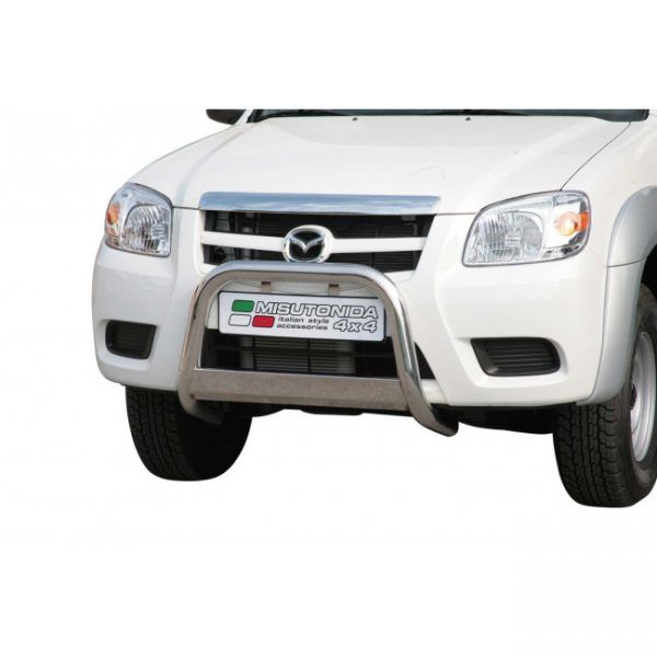 Misutonida Bull Bar Ø63mm inox srebrni za Mazda BT 50 Double Cab 2009-2012 s EU certifikatom