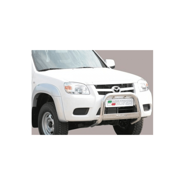 Misutonida Bull Bar Ø63mm inox srebrni za Mazda BT 50 Double Cab 2009-2012 s EU certifikatom