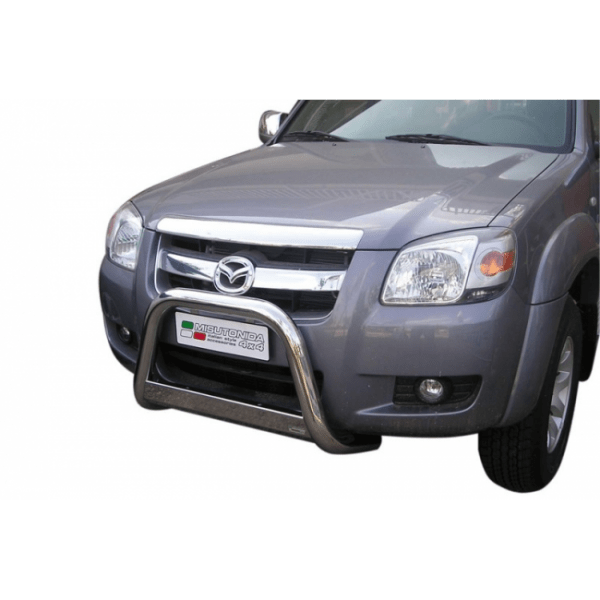 Misutonida Bull Bar Ø63mm inox srebrni za Mazda BT 50 2007-2009 s EU certifikatom