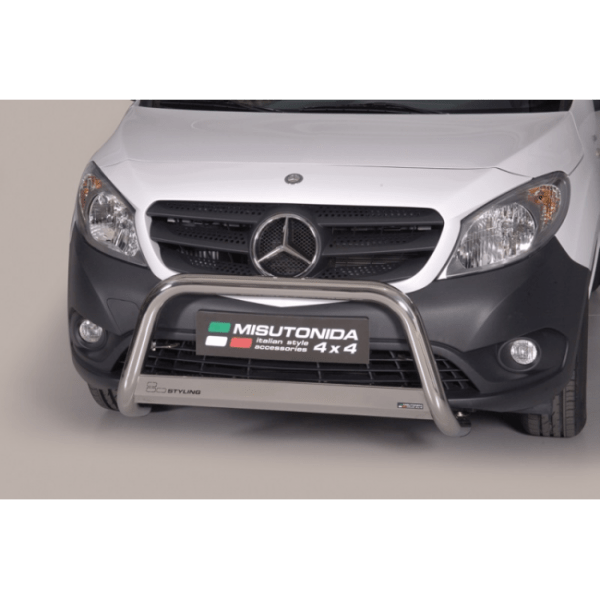 Misutonida Bull Bar Ø63mm inox srebrni za Mercedes Citan 2012 s EU certifikatom