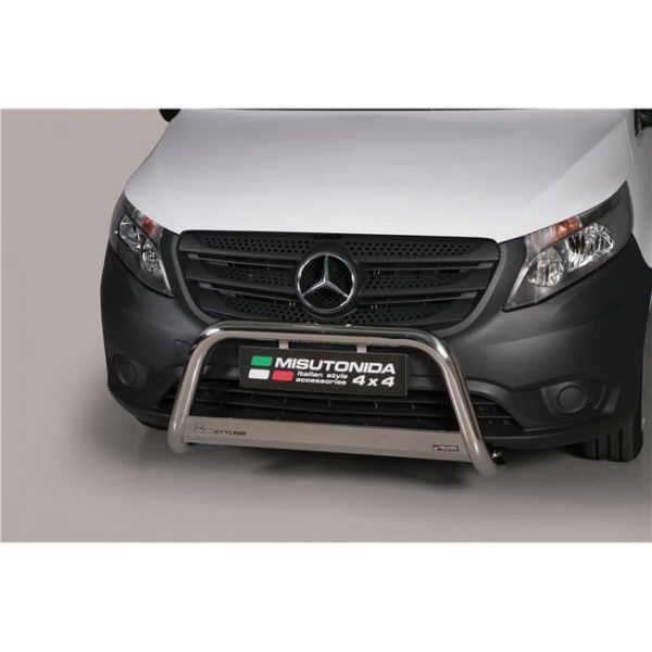 Misutonida Bull Bar Ø63mm inox srebrni za Mercedes Vito/Viano 2015 s EU certifikatom