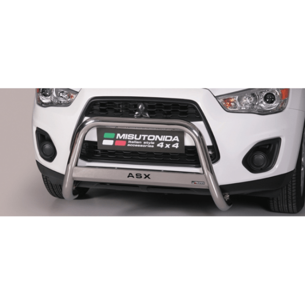 Misutonida Bull Bar Ø63mm inox srebrni za Mitsubishi ASX 2010-2011 s EU certifikatom