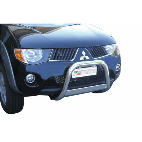 Misutonida Bull Bar Ø63mm inox srebrni za Mitsubishi L200 Club Cab 2006-2009 s EU certifikatom