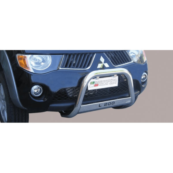 Misutonida Bull Bar Ø63mm inox srebrni za Mitsubishi L200 Double/Club Cab 2006-2009 s EU certifikatom