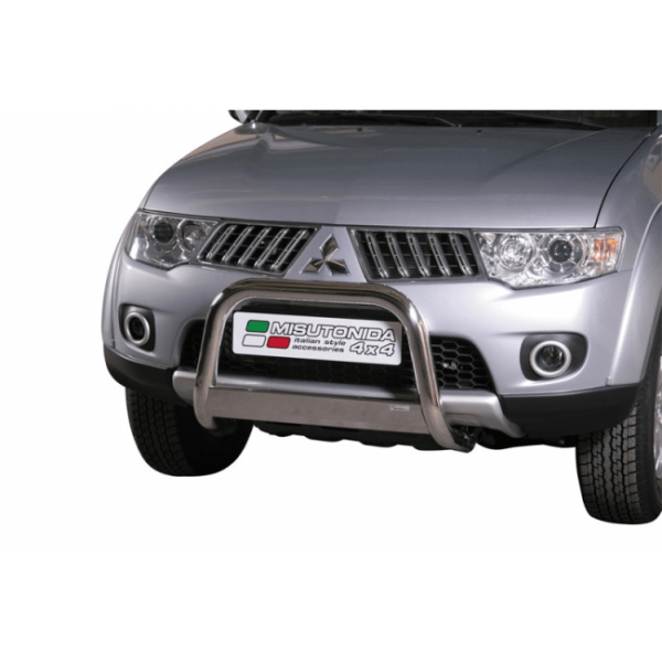 Misutonida Bull Bar Ø63mm inox srebrni za Mitsubishi L200 Club Cab 2010-2015 s EU certifikatom