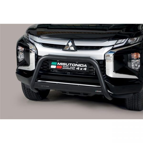 Misutonida Bull Bar Ø63mm crni za Mitsubishi L200 Double Cab 2019 s EU certifikatom