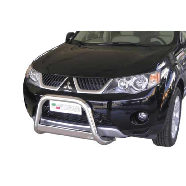 Misutonida Bull Bar Ø63mm inox srebrni za Mitsubishi Outlander 2007 - 2009 s EU certifikatom