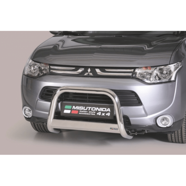 Misutonida Bull Bar Ø63mm inox srebrni za Mitsubishi Outlander 2013 - 2015 s EU certifikatom