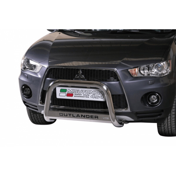 Misutonida Bull Bar Ø63mm inox srebrni za Mitsubishi Outlander 2010 - 2012 s EU certifikatom