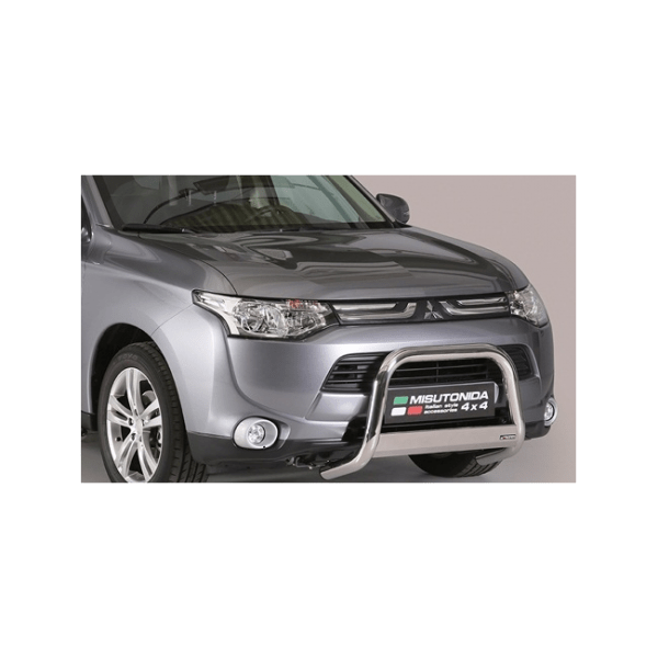 Misutonida Bull Bar Ø63mm inox srebrni za Mitsubishi Outlander 2013 - 2015 s EU certifikatom