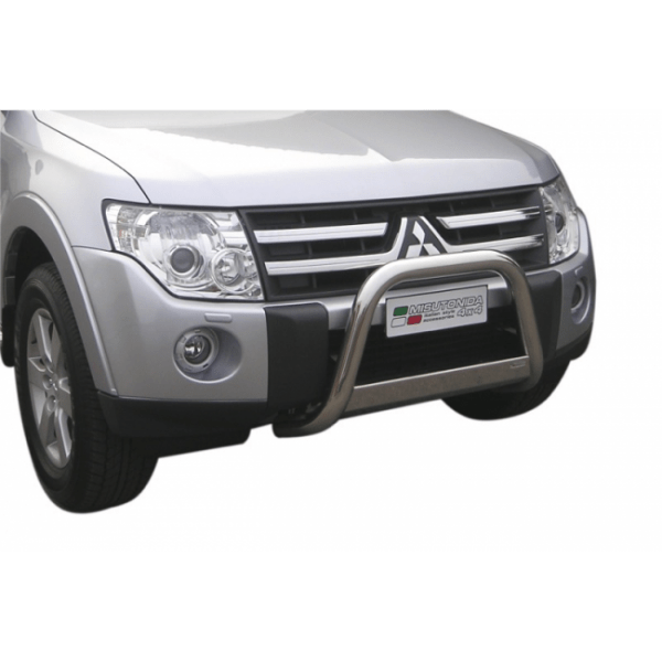 Misutonida Bull Bar Ø63mm inox srebrni za Mitsubishi Pajero 2007 s EU certifikatom