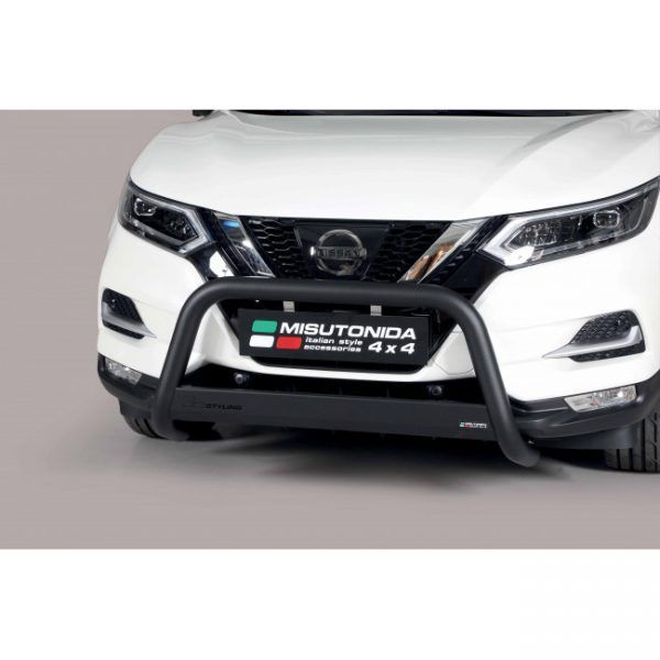 Misutonida Bull Bar Ø63mm inox crni za Nissan Qashqai 2014 - 2016 s EU certifikatom