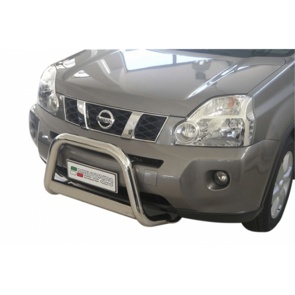 Misutonida Bull Bar Ø63mm inox srebrni za Nissan X-Trail 2007-2010 s EU certifikatom