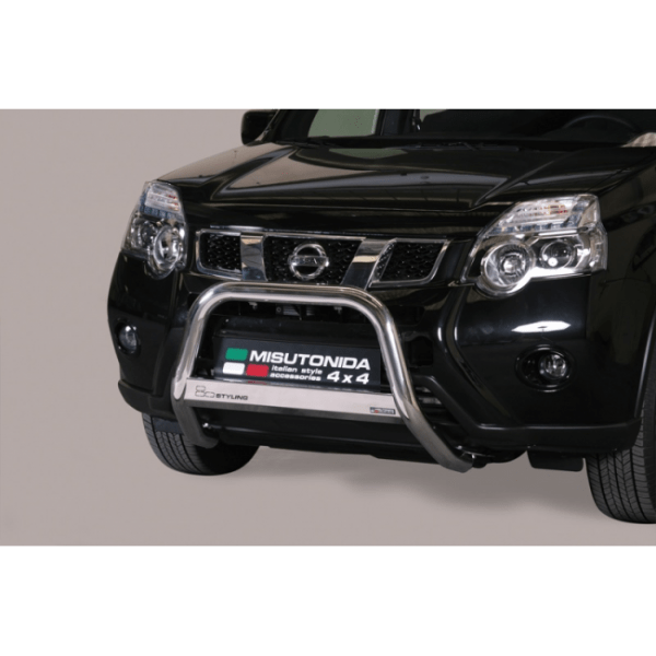 Misutonida Bull Bar Ø63mm inox srebrni za Nissan X-Trail 2011-2014 s EU certifikatom