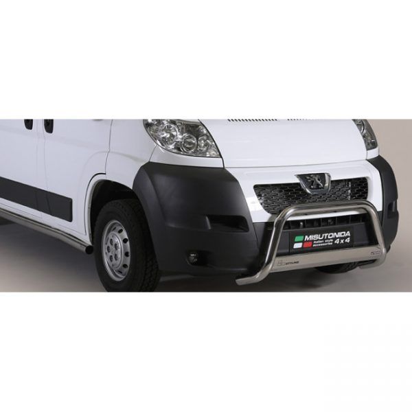 Misutonida Bull Bar Ø63mm inox srebrni za Peugeot Boxer 2006-2013 s EU certifikatom