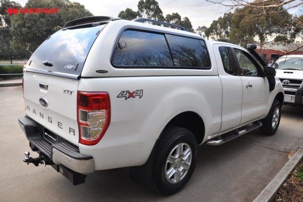 Carryboy tvrdi pokrov/hardtop/canopy neobojani bijeli za pickup Ford Ranger single cab 2012+ sa bočnim prozorima