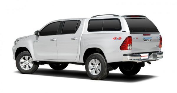Carryboy tvrdi pokrov/hardtop/canopy neobojani bijeli za pickup Toyota Hilux ekstra cab 2005-2015 sa bočnim prozorima