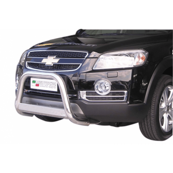 Misutonida Bull Bar Ø63mm inox srebrni za Chevrolet Captiva 2006+ s EU certifikatom