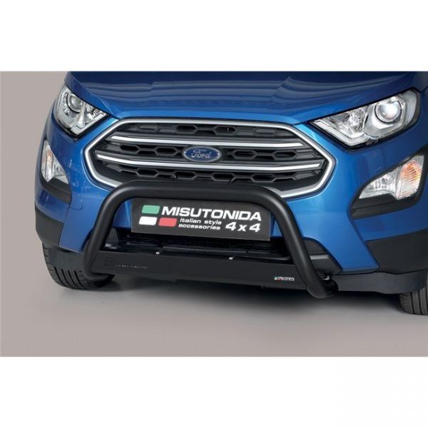 Misutonida Bull Bar Ø63mm inox crni za Ford Ecosport 2018 s EU certifikatom