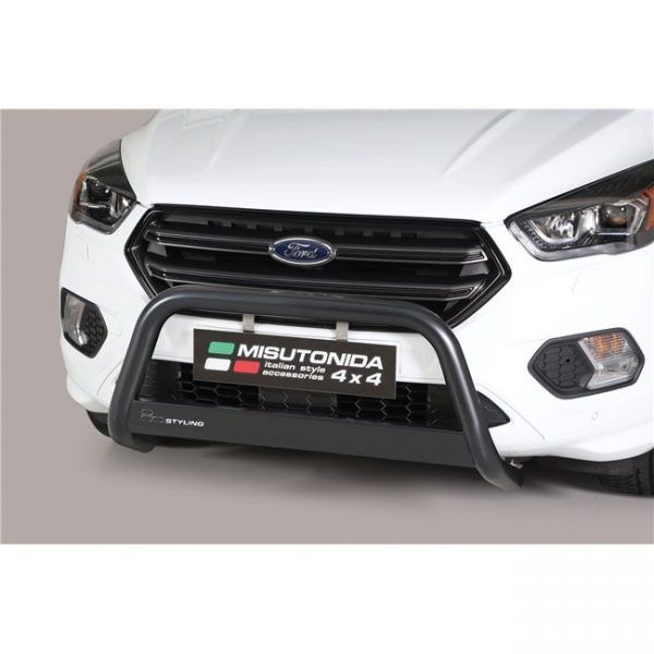 Misutonida Bull Bar Ø63mm inox crni za Ford Kuga 2017 s EU certifikatom