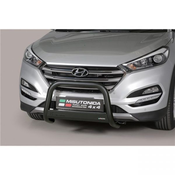 Misutonida Bull Bar Ø63mm inox crni za Hyundai Tucson 2015-2017 s EU certifikatom