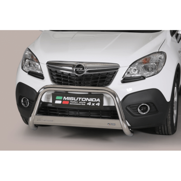 Misutonida Bull Bar Ø63 mm inox srebrni za Opel Mokka 2012-2016 s EU certifikatom