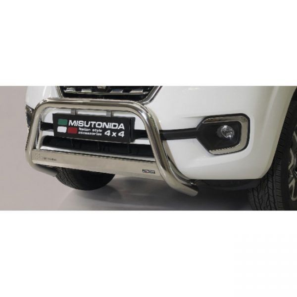 Misutonida Bull Bar Ø63mm inox srebrni za Renault Alaskan 2018 s EU certifikatom