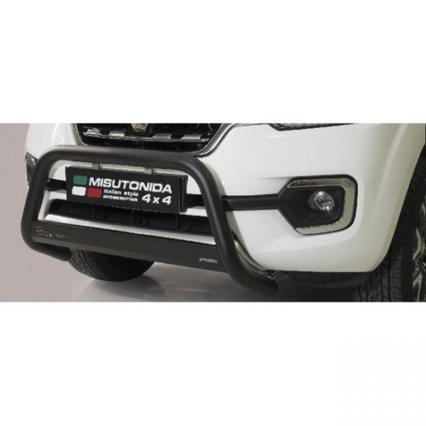 Misutonida Bull Bar Ø63mm inox crni za Renault Alaskan 2018 s EU certifikatom