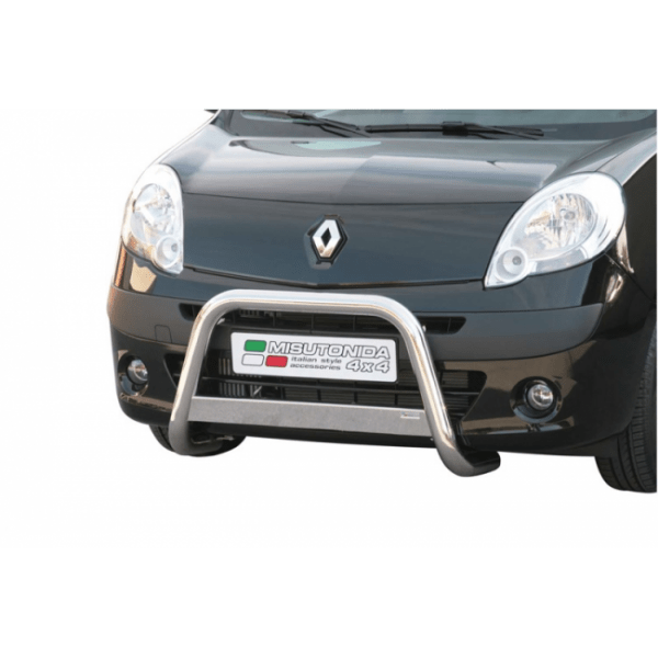 Misutonida Bull Bar Ø63mm inox srebrni za Renault Kangoo 2008-2013 s EU certifikatom