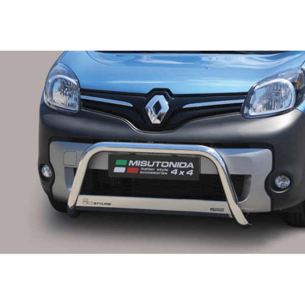 Misutonida Bull Bar Ø63mm inox srebrni za Renault Kangoo 2014 s EU certifikatom