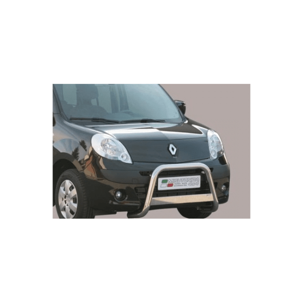 Misutonida Bull Bar Ø63mm inox srebrni za Renault Kangoo 2008-2013 s EU certifikatom