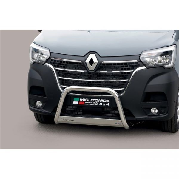 Misutonida Bull Bar Ø63mm inox srebrni za Renault Master 2019 s EU certifikatom