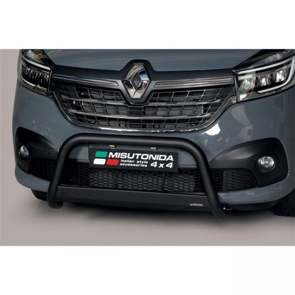 Misutonida Bull Bar Ø63mm inox crni za Renault Trafic L1, L2 2014-2018 i L1, L2 2019 s EU certifikatom