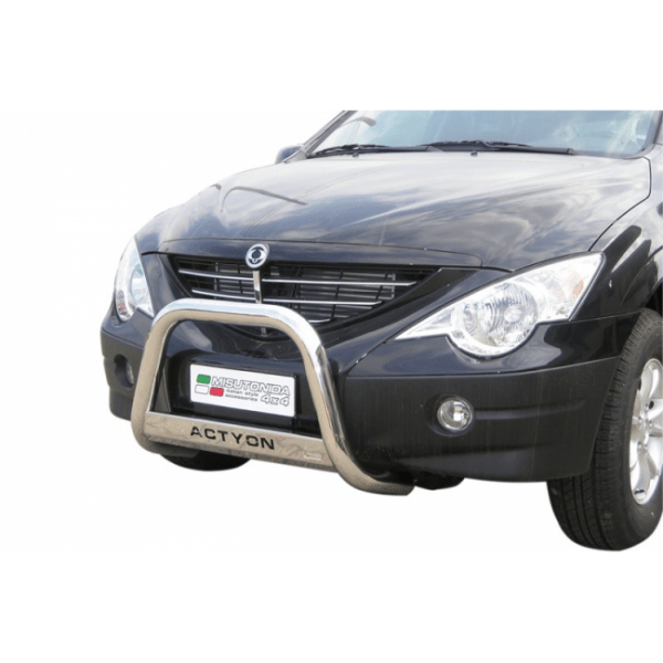 Misutonida Bull Bar Ø63mm inox srebrni za Ssangyong Actyon 2006 s EU certifikatom