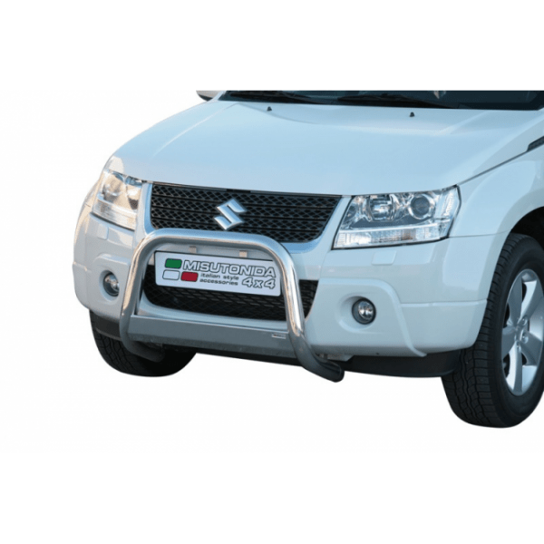 Misutonida Bull Bar Ø63mm inox srebrni za Suzuki Grand Vitara 3 i 5 vrata 2009-2013+ s EU certifikatom