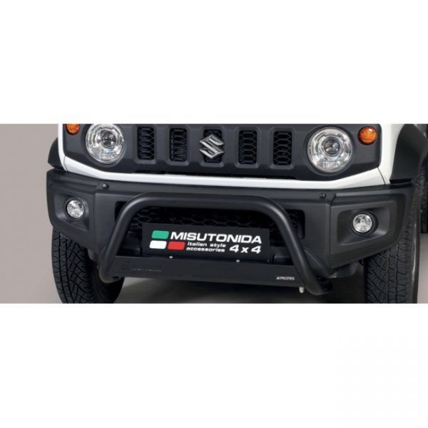 Misutonida Bull Bar Ø63mm inox crni za Suzuki Jimny 2018 s EU certifikatom