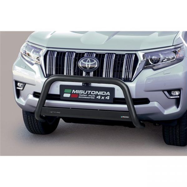 Misutonida Bull Bar Ø63mm inox crni za Toyota Land Cruiser 3 vrata 2018 s EU certifikatom