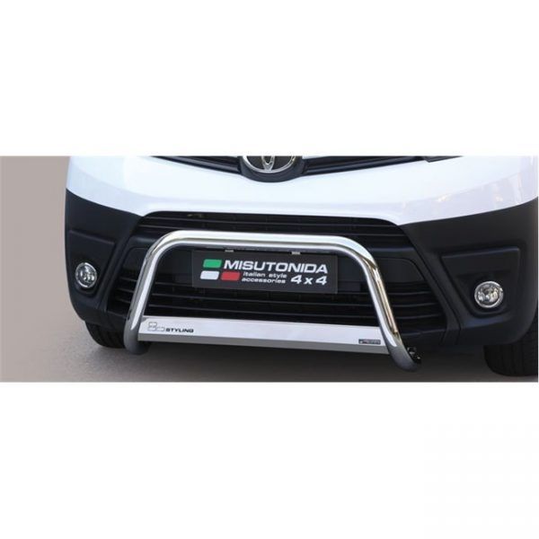 Misutonida Bull Bar Ø63mm inox srebrni za Toyota Proace, Proace Verso SWB/MWB/LWB 2006-2019 s EU certifikatom