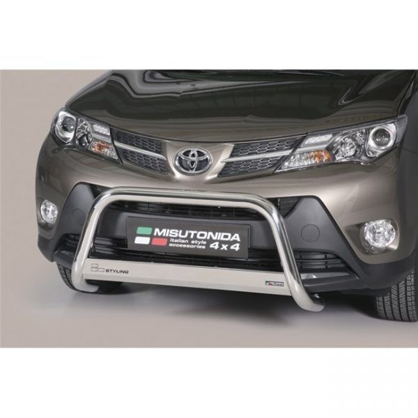 Misutonida Bull Bar Ø63mm inox srebrni za Toyota Rav 4 2013-2015 s EU certifikatom