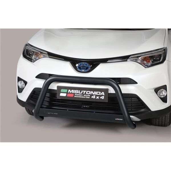 Misutonida Bull Bar Ø63mm inox crni za Toyota Rav 4 Hybrid 2016-2018 s EU certifikatom