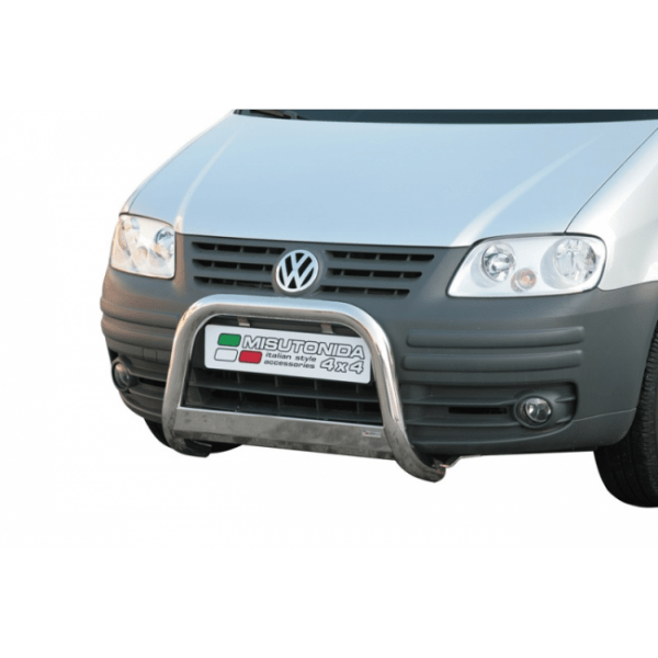 Misutonida Bull Bar Ø63mm inox srebrni za Volkswagen Caddy 2004-2011 s EU certifikatom